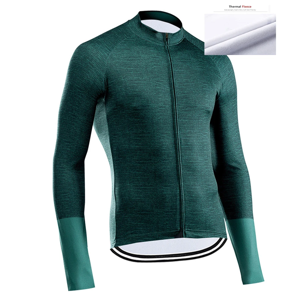 

Winter Man's Cycling Jersey Long Sleeve Jersey Shirts Por Team MTB Bicycle Clothing Maillot Ropa Ciclismo Jersey Thermal Fleece