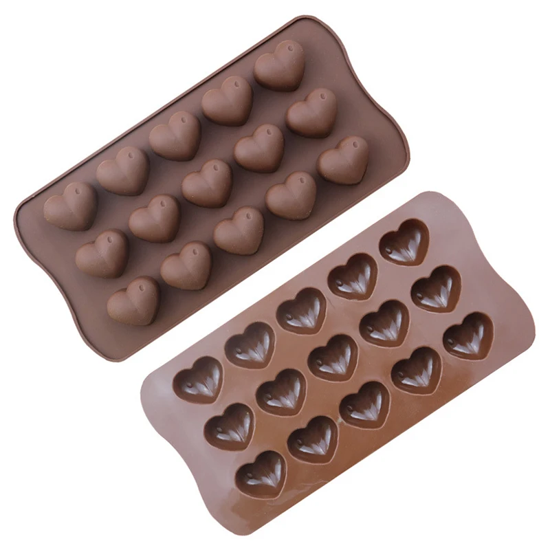 

Non Stick Silicone Mold Love Heart Chocolate Cake Mold Baking Ice Fondant Sugar Tool Cake Wedding Decorating Tools
