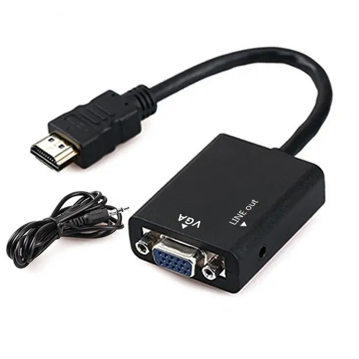 

In1 HDMI Male To VGA Adapter Convertor Cable + Micro HDMI To HDMI + Mini HDMI To HDMI With Audio Output