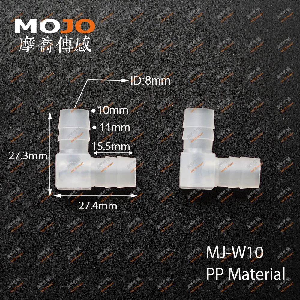 

2020 MJ-W10(100pcs) Elbow type size for 10mm min out diameter pipe connector