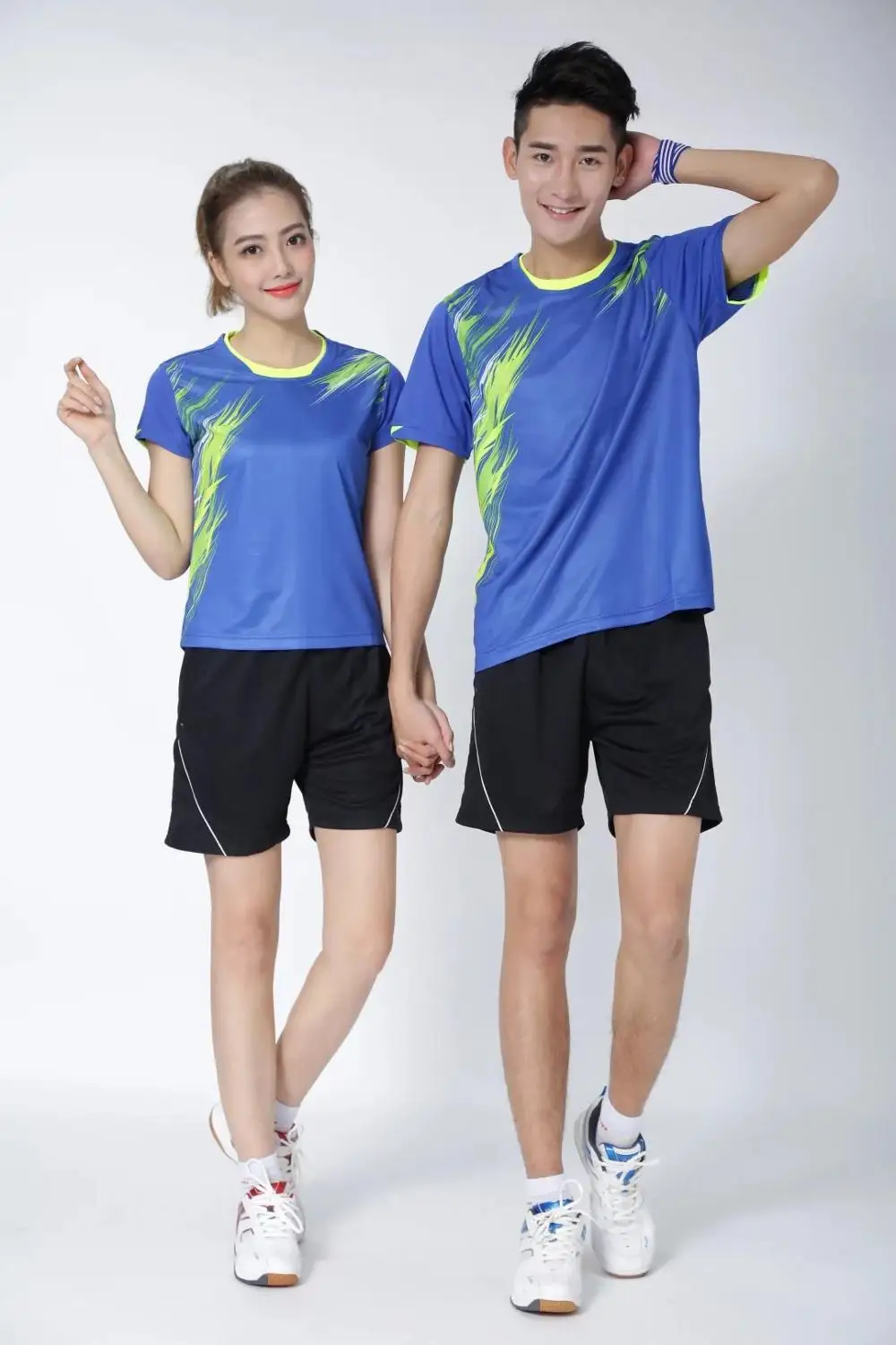 Новые быстросохнущие рубашки для бадминтона мужские/женские теннисные