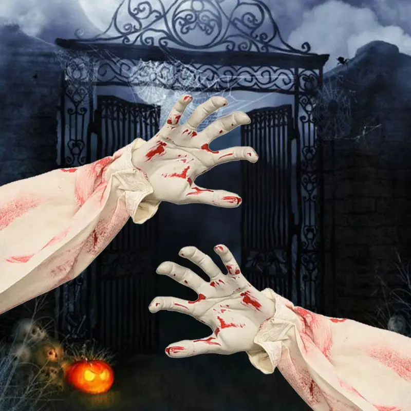 

13MA Halloween Voice-controlled Electric Ghost Hand Scary Ornaments for Lawn Garden