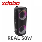 Xdobo Vibe 50 Вт цветной свет Портативный беспроводной Bluetooth динамик IPX5 Водонепроницаемый SoundBox глубокие басы с сабвуфером музыкальный плеер