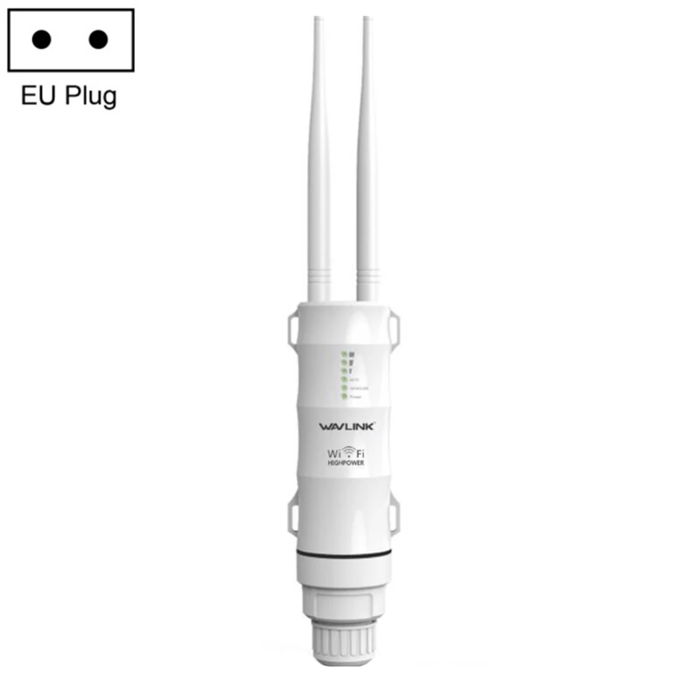 EU Plug AC600 мощный уличный Wi-Fi роутер/точка доступа/CPE/WISP Беспроводной Wi-Fi ретранслятор двойной Dand 2,4/5 ГГц 12dBi антенна POE - Цвет: EU Plug