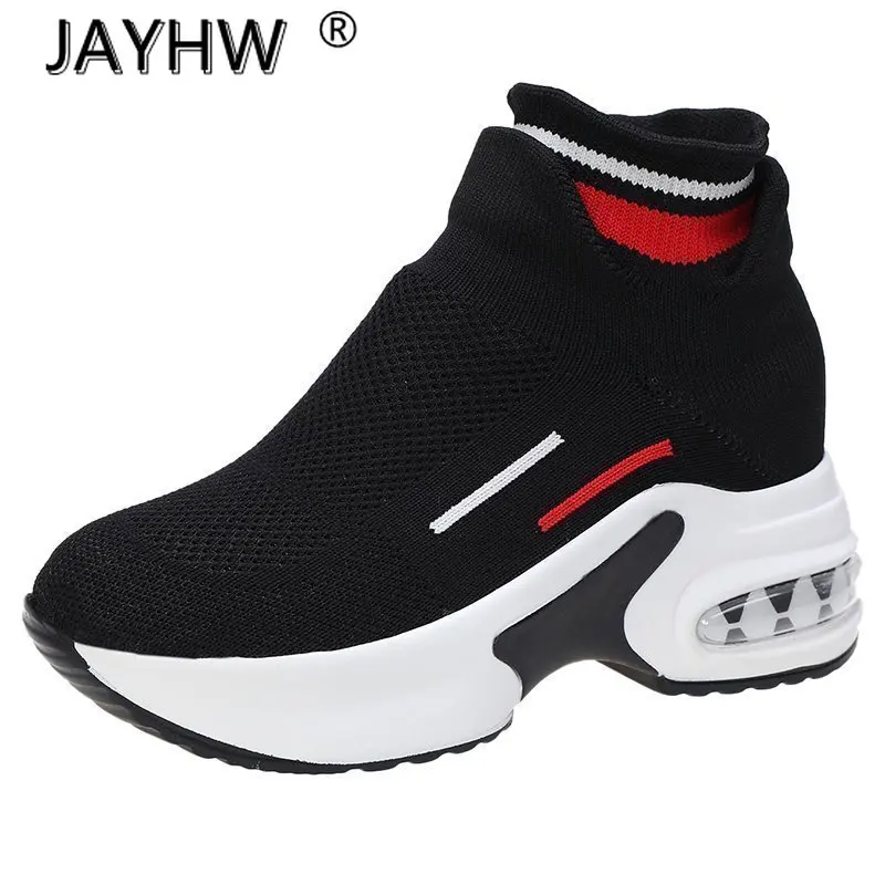 

2021 Fashion Women's Shoes Comfortable Breathable Fly Woven Mesh Casual Shoes Spring Women's Non-slip Wear-resistant Sneakers