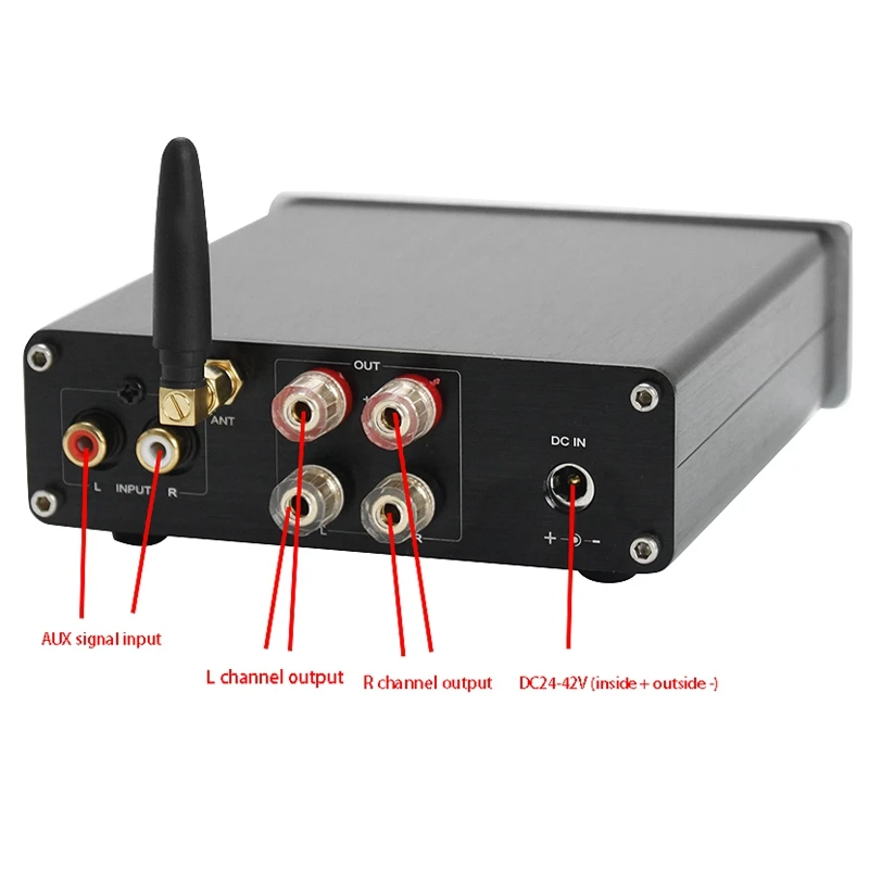 TPA3255 усилитель мощности стерео цифровой 2-канальный QCC3008 Bluetooth 5 0 звуковой (черный)