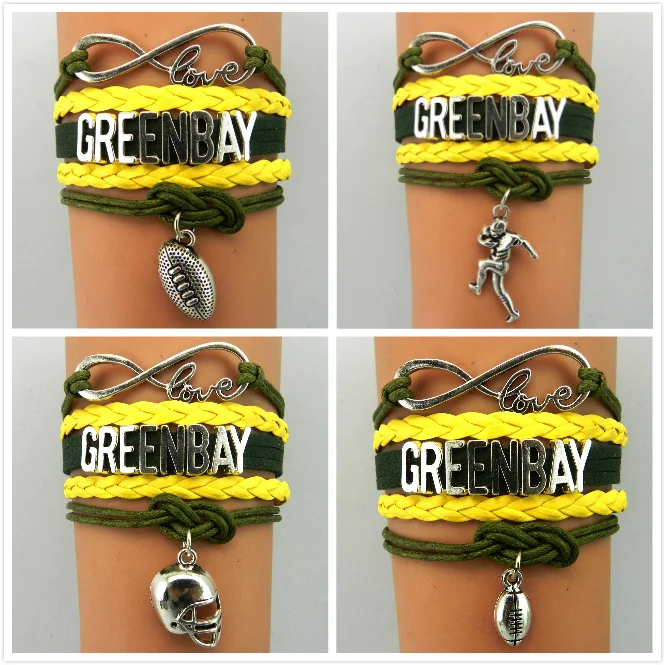 BUDROVKY лидер продаж браслет для регби спортивных и надписью ручной работы