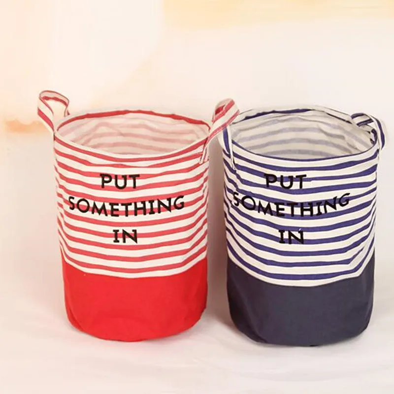 Складная тканевая сумка для белья большая корзина органайзер грязной одежды с