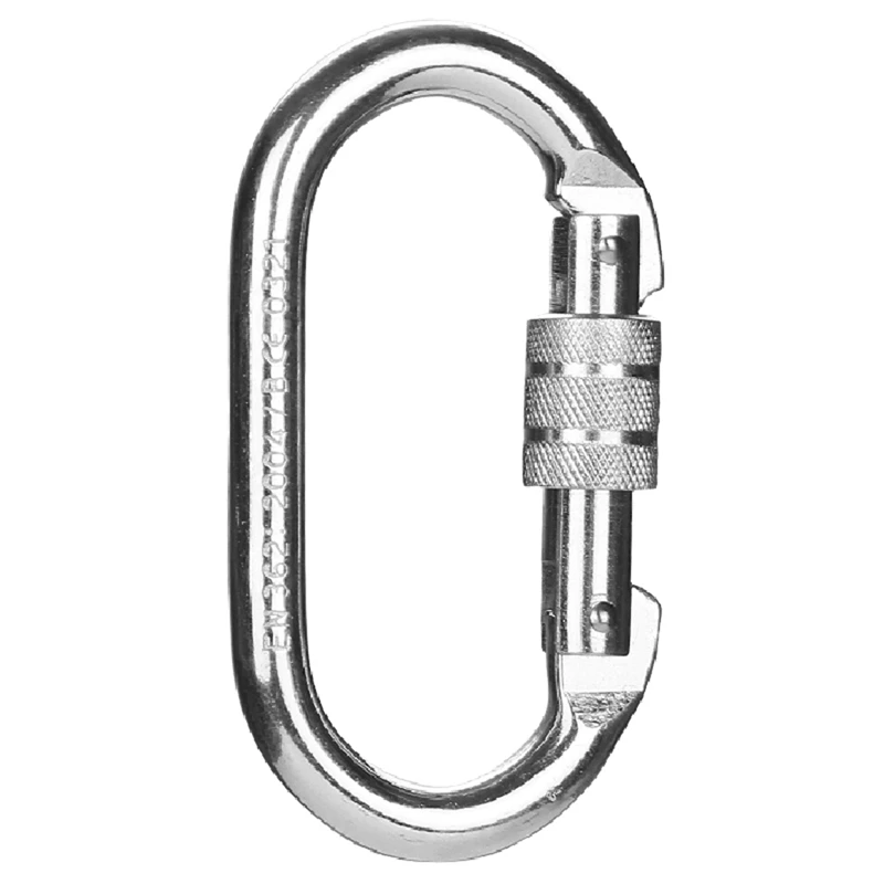 1 pcs o shape 25kn safety buckle rock carabiner 1 pcs 8 shape descender rock climbing carabiners downhill ring free global shipping