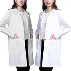 Женский однобортный лабораторный пиджак, блузка для врачей, Студенческая научная медсестра, косплей, пиджак с лацканами и карманами