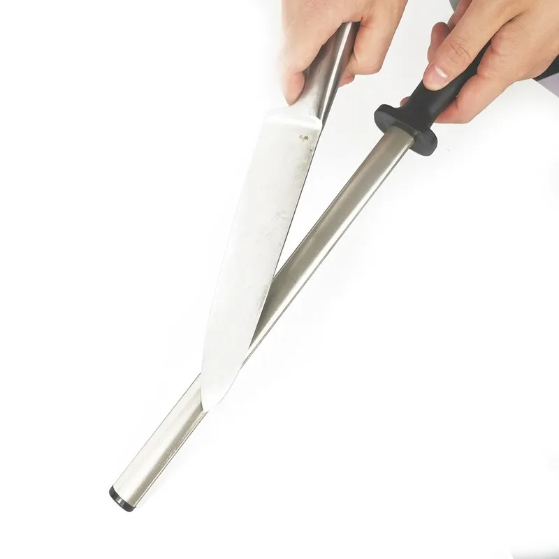 

High Quality New Diamond Kitchen Knife Sharpening Rod Steel Sharpener Stone Tool