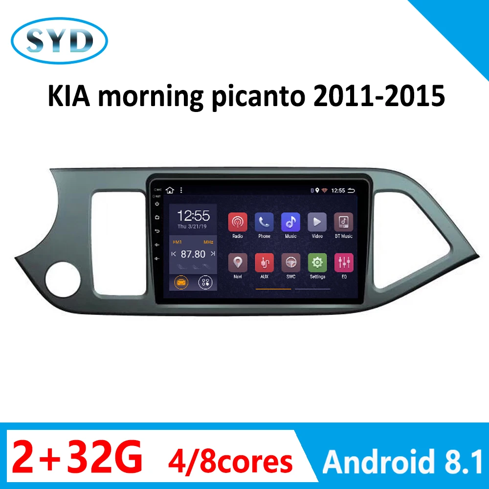 8 ядер автомобильный DVD для KIA PICANTO утреннее левое Вождение 2011-2017 gps навигация Радио