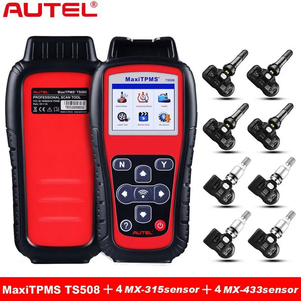 Autel TS508K TPMS автоматический диагностический сканер + 315/433/2 в 1 МГц MX Sensor лучше чем TS601