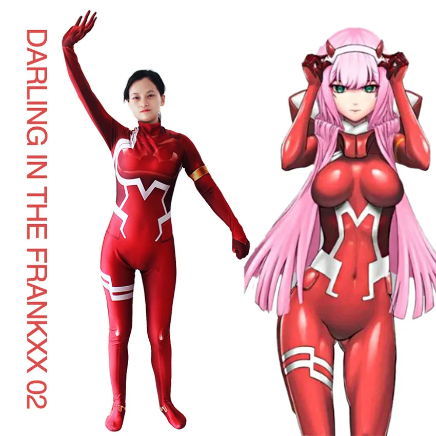 3 шт. Darling в Franxx 02 ноль два Косплэй костюм для Для женщин на Хеллоуин карнавальный