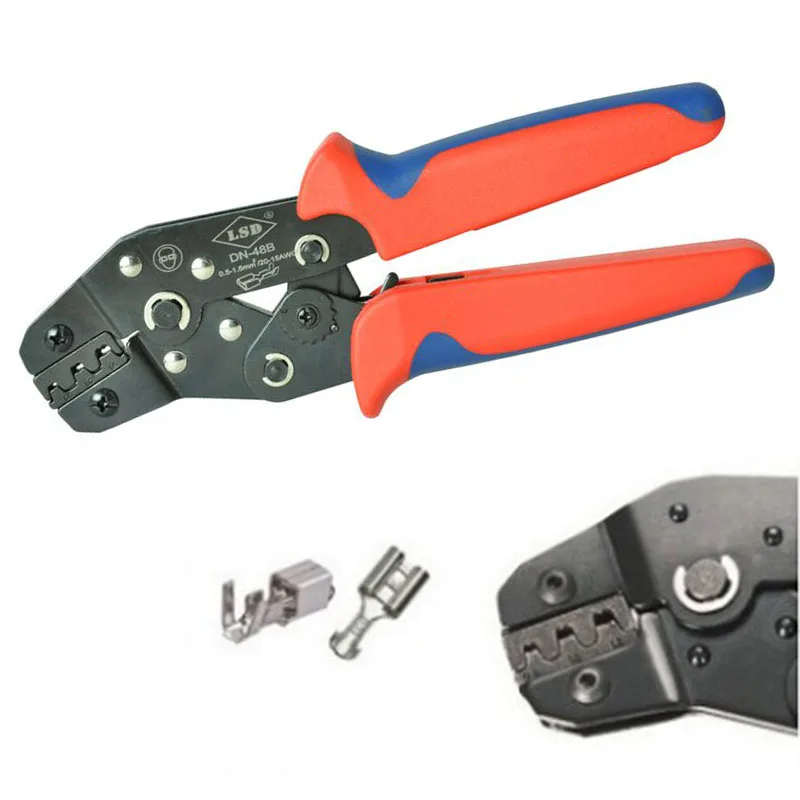 Мини обжимные инструменты с храповым механизмом для неизолированных открытых