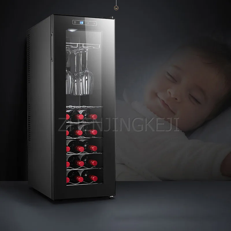 

Red Wine Cabinet Electronic Constant Temperature Moisturizing Home Ice bar 30 packs Hanging cup Tea Refrigeration Wind Cooling