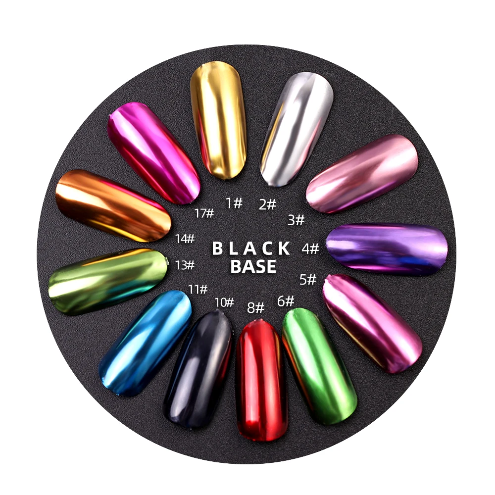 Набор глиттеров для ногтей Dip Powder французского маникюра УФ-Декор хромированный