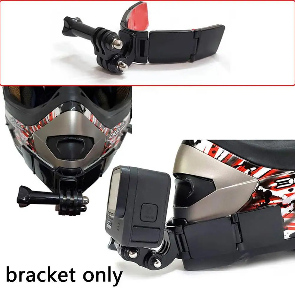 

1PC Full Face Helmet Chin Mount Holder For GoPro Hero Mount 5Yi 8 Insta360 Strap 7 Camera 4K Chin Front Flodable Accessorie Y8C9