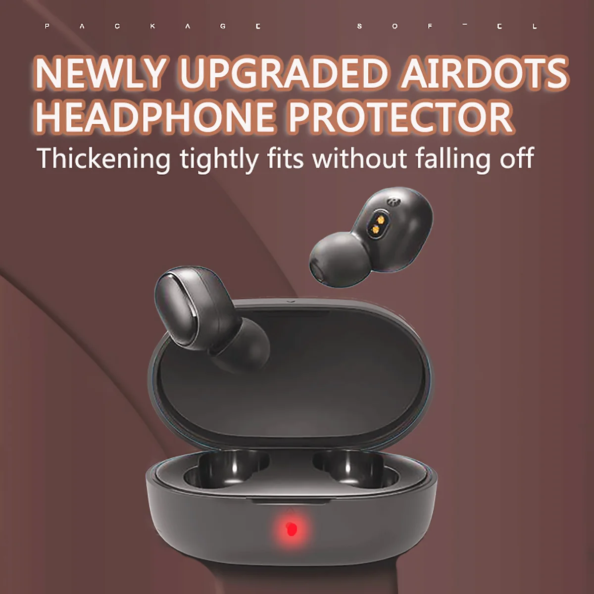 Однотонный силиконовый защитный чехол для наушников, чехол для Xiaomi Redmi Airdots TWS, Bluetooth наушники, Модный чехол для гарнитуры