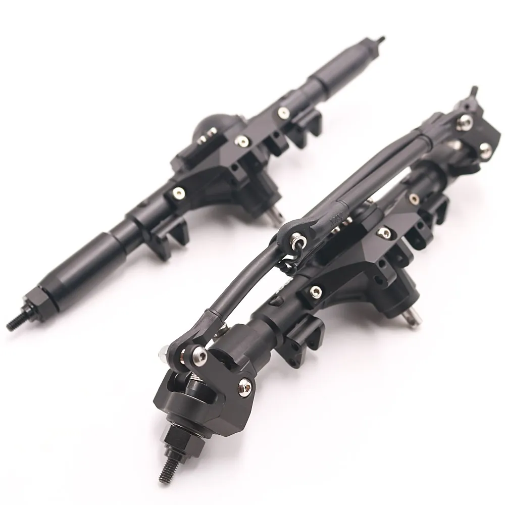 KYX Racing CNC Alloy Front Rear Axle Set for 1/10 RC Crawler Car Axial SCX10 II 90046