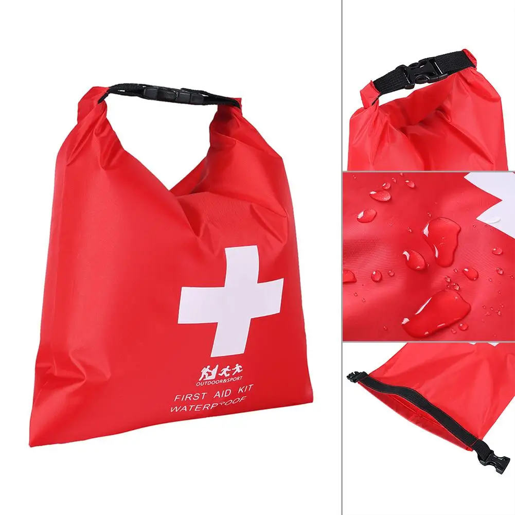 

1.2L Outdoor First Aid Bag Waterproof Emergency Kit for Travel Trekking Rafting Camping Red Kayaking Canoeing First Aid Dry Bag
