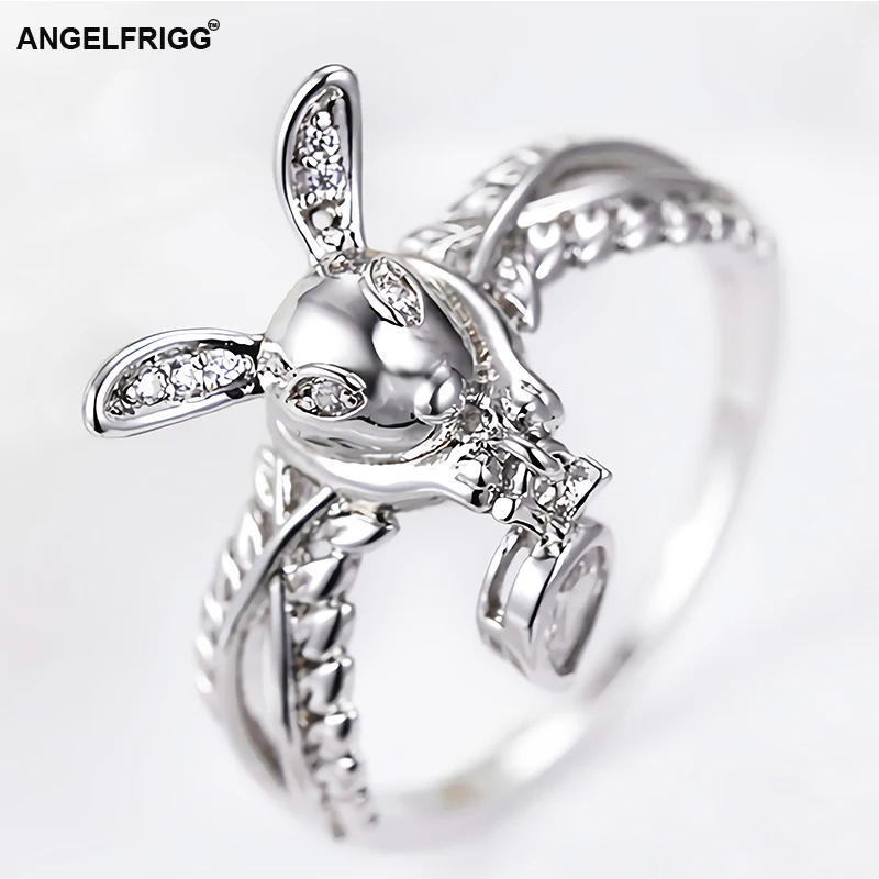 Женское кольцо ANGELFRIGG серебряное в форме животного для вечеринки свадьбы