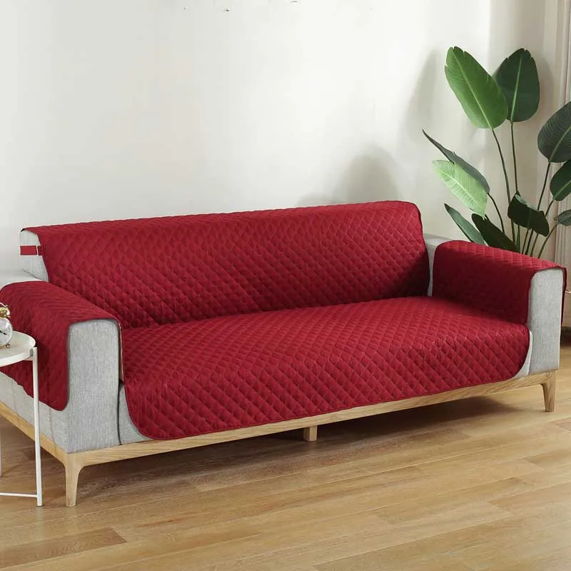 Plaid Sofa Cover for Living Room Waterproof Couch Pet Dog Kids Mat Furniture Protector Armchair Slipcover 1/2/3/4 Seat | Дом и сад