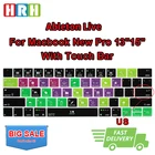 Силиконовый чехол для клавиатуры HRH Ableton Live Hotkey US для Mac Pro, 13 дюймов, A1706, A1989, 15 дюймов, A1707, A90, A2159, с сенсорной панелью