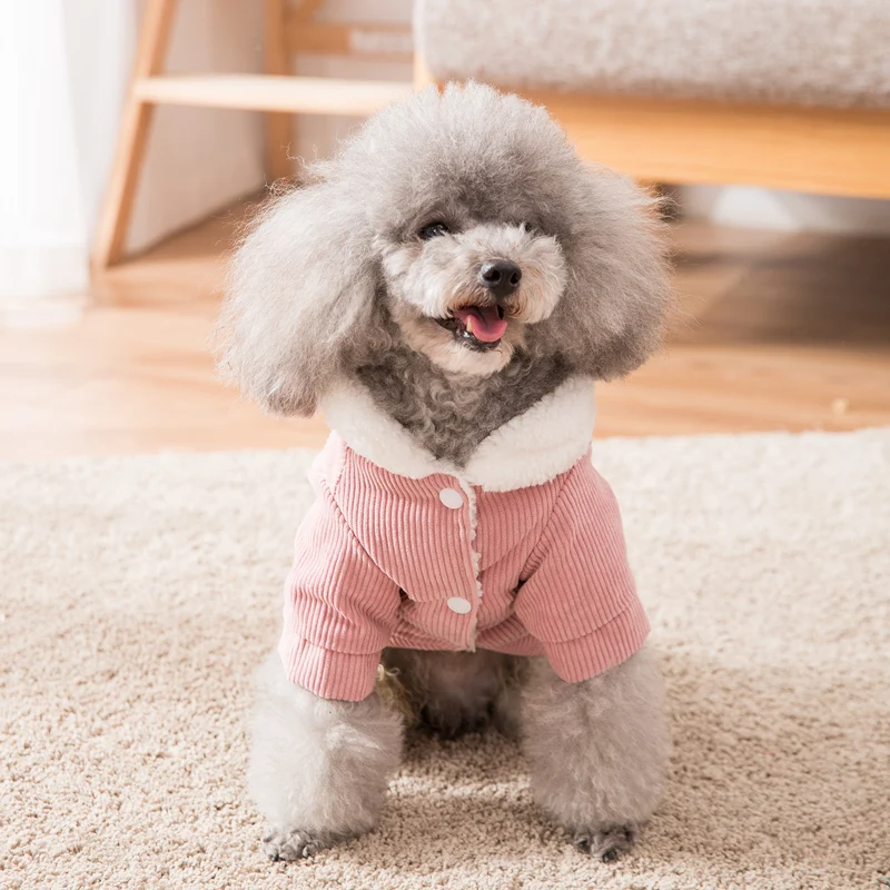 Одежда для собак Hipidog зимние маленькие вельветовые комбинированные теплые