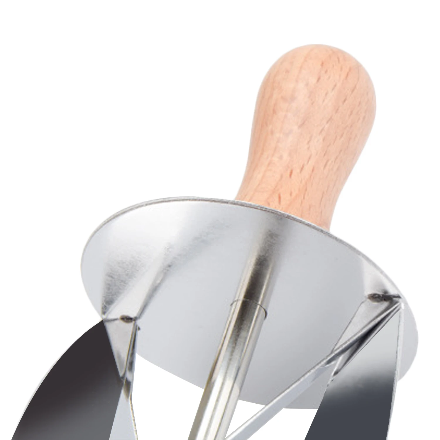 Behogar Нержавеющая сталь круассан дисковый нож для торта тесто печенья ролик