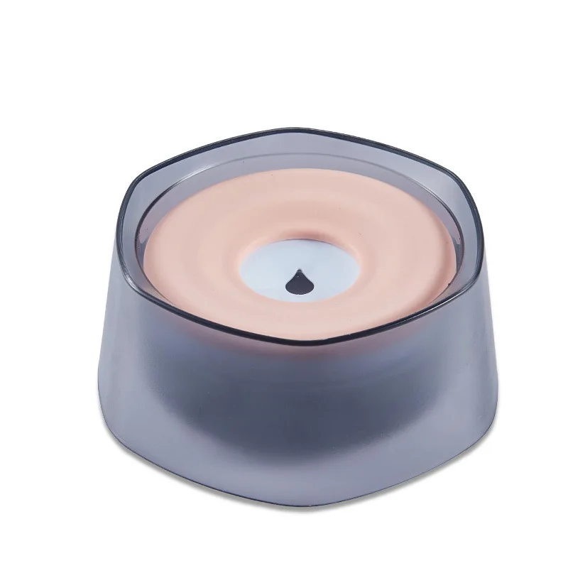 

Frosted Pet Bowl with Moisture-proof Mouth Automatic Floating Water Bowl Creative Hexagonal Dog Waterer Cat Drinking Bowl