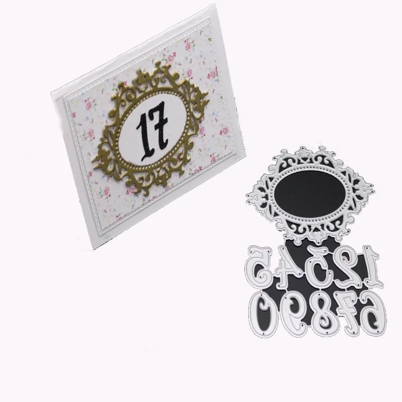 Металлические штампы с цифрами и для скрапбукинга изготовления карт