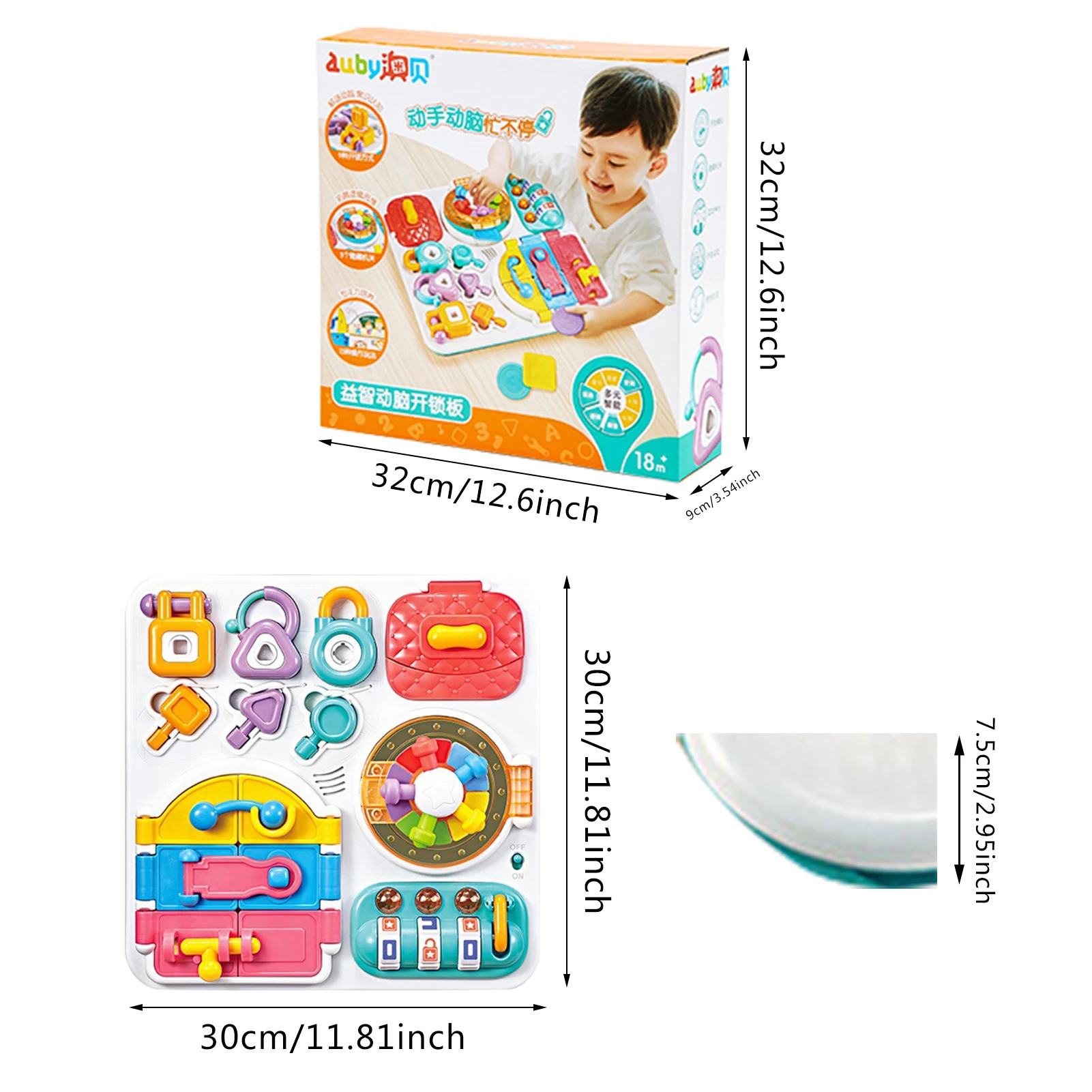 

Montessori Toys Wooden Board Early Educational Toys Fine Motor Training Self-Care Ability Children Game Preschool Kids Sensory