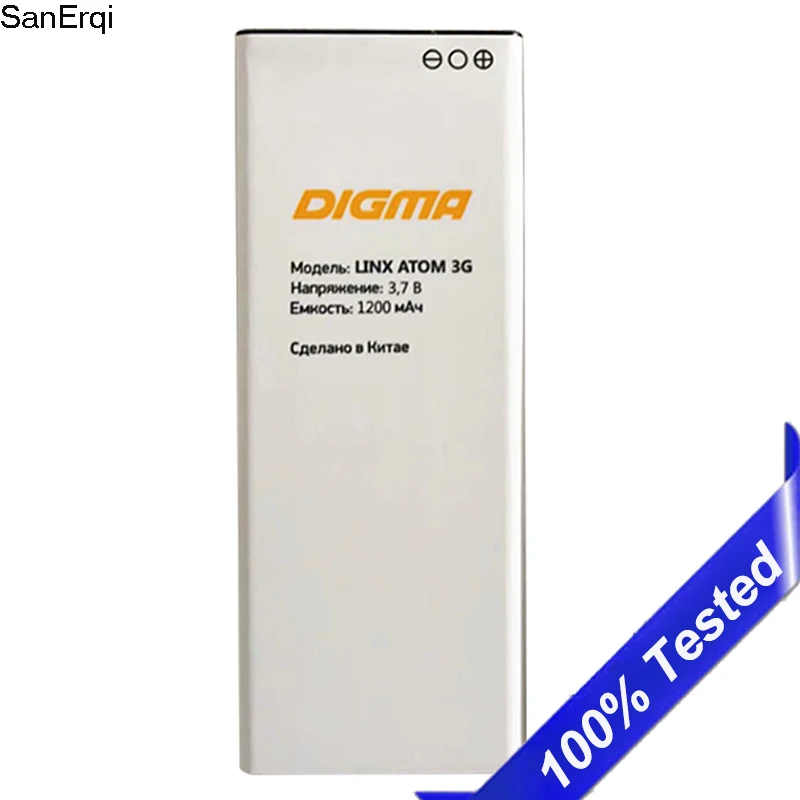 Аккумулятор для Digma ATOM 3G LINX аккумулятор 1200 мА 1 шт.|Аккумуляторы мобильных