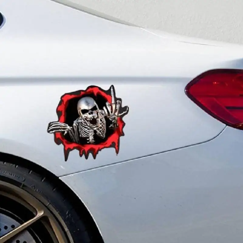 1 шт. Автомобильная наклейка s Череп автомобиль мотоцикл боковой багажник эмблема
