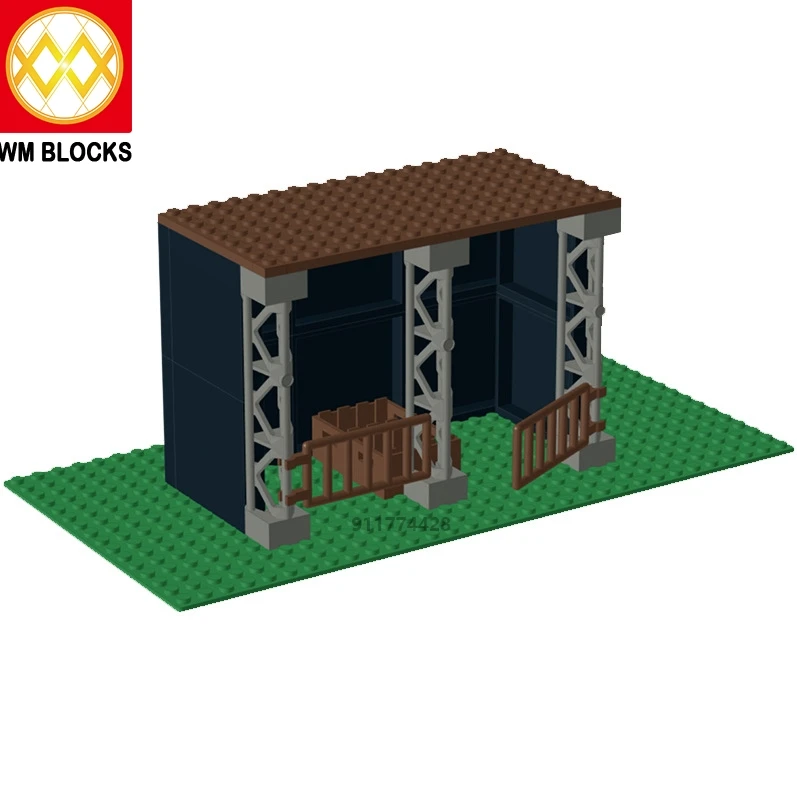 

MOC Series Set City Blocks Toy Accessories Stable Farm DIY Educational Toys For Children Kids City Building Blocks Bricks Gifts