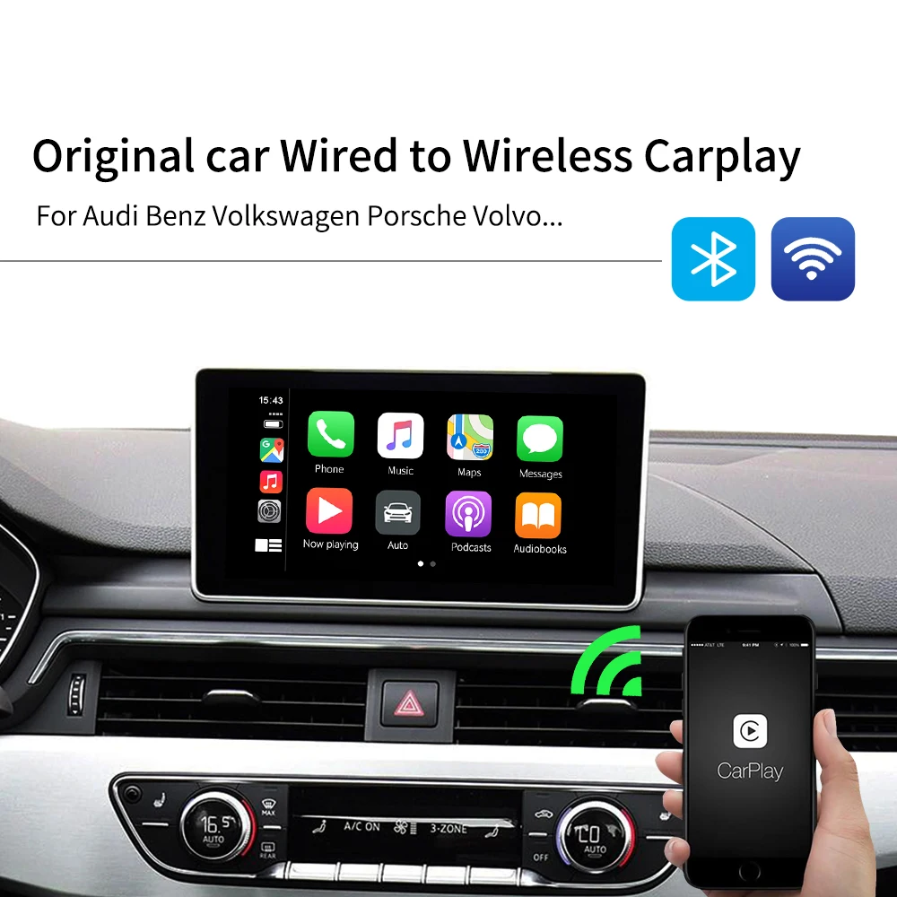 Carlinkit 2 0 Версия Carplay беспроводной адаптер для Benz A B C CLS E GLA GLE 2016 2020 оригинальный