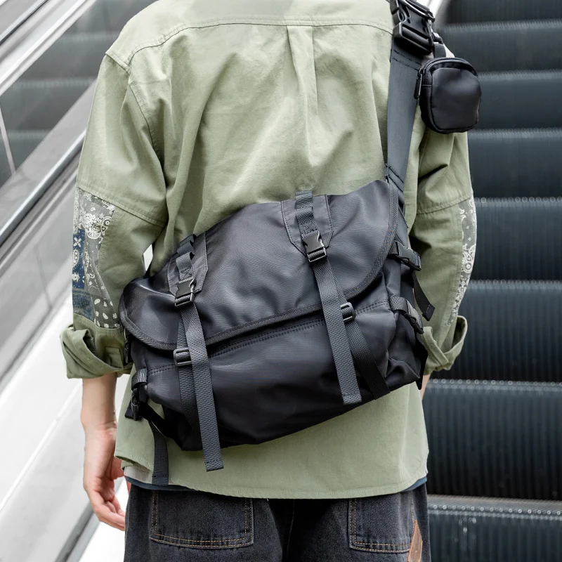 

Men's Shoulder Crossbody Bag Messenger Handbag Waterproof Large Capacity Light weight Business Casual Travel Messenger Sling Bag