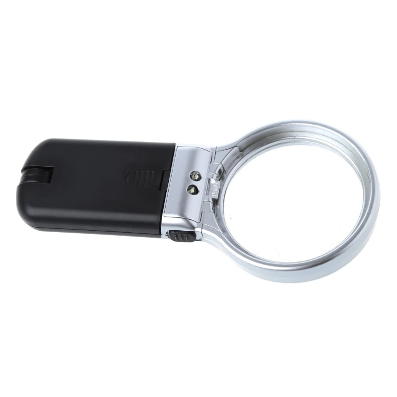 

3X Desktop Handheld Reading Magnifier Magnifying Glass lens With LED Lights New