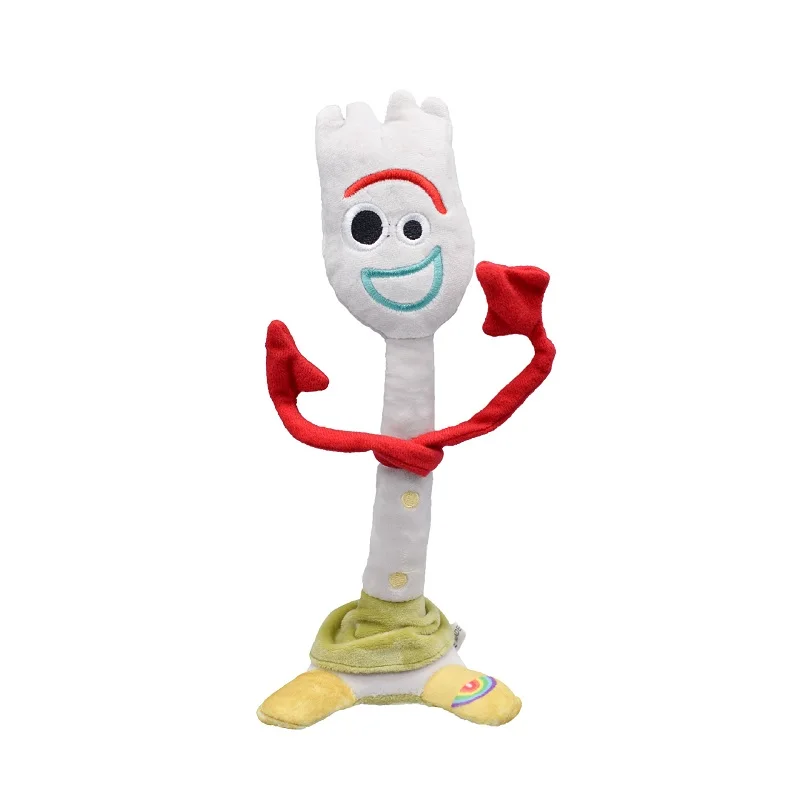 25 cm plush forky Ролик из мультфильма «История игрушек», 4 плюшевые куклы 15/20/25/30 см Forky и аппликацией в виде инопланетянина Базз чучела с изображением мультипликационного персонажа подарок для Для детей 15 см - Цвет: 25 cm plush forky