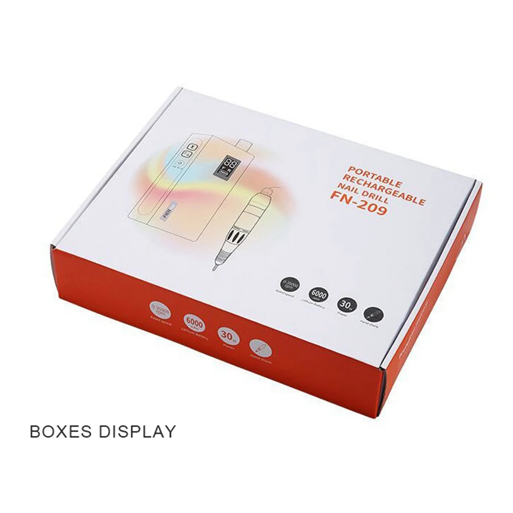 

Professional Manicure Machine Rechargeable Nail Drill Nail Milling Polishing Machine 35000rpm Speed and LCD Monitor