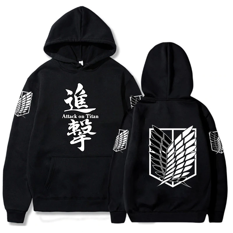 

Attack on Titan Hoodie Fashion Loose Sweatshirt Japanese Anime Hoody Men Hoodies Unisex