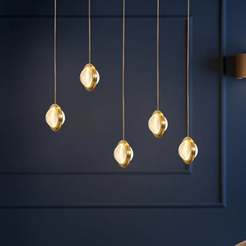 Подвесные светильники с хрустальными шариками планеты универсальное комнатное