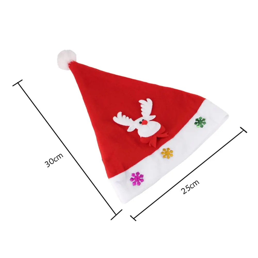 Детские шапки с рождественским декором снеговик Санта Клаус помпон