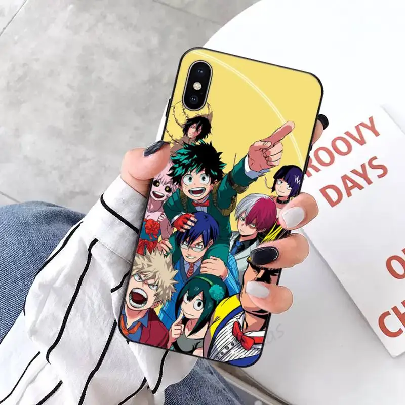 

Anime My Hero Deku Bakugou Boku No Hero Academia Phone Case for iPhone 11 12 pro XS MAX 8 7 6 6S Plus X 5S SE 2020 XR
