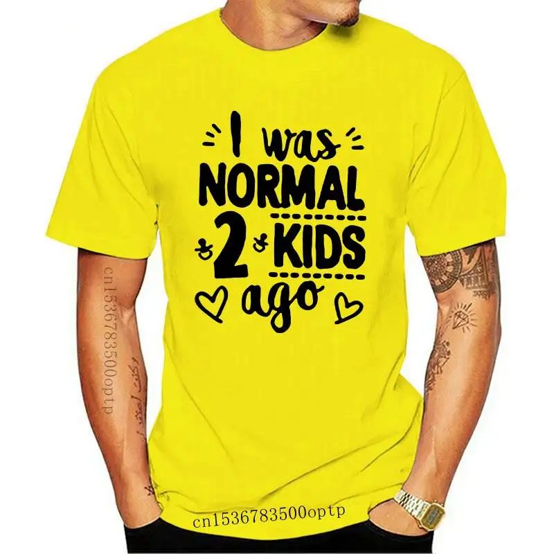 

Футболка женская с надписью «I Was нормальный два ребенка»