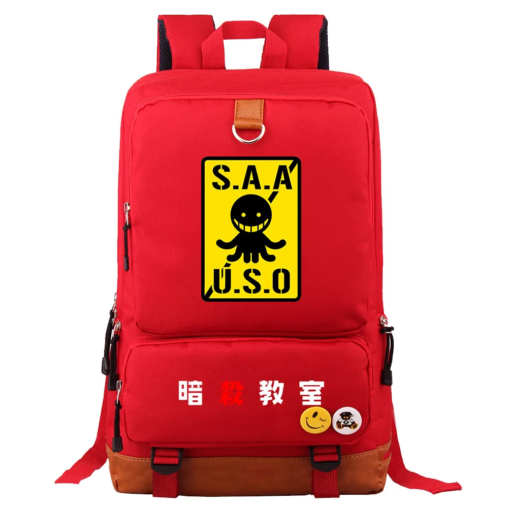 

New Anime Assassination Classroom Prints Boys Girls School Book Bags Women Bagpack Teenagers Canvas Men Laptop Travel Backpack