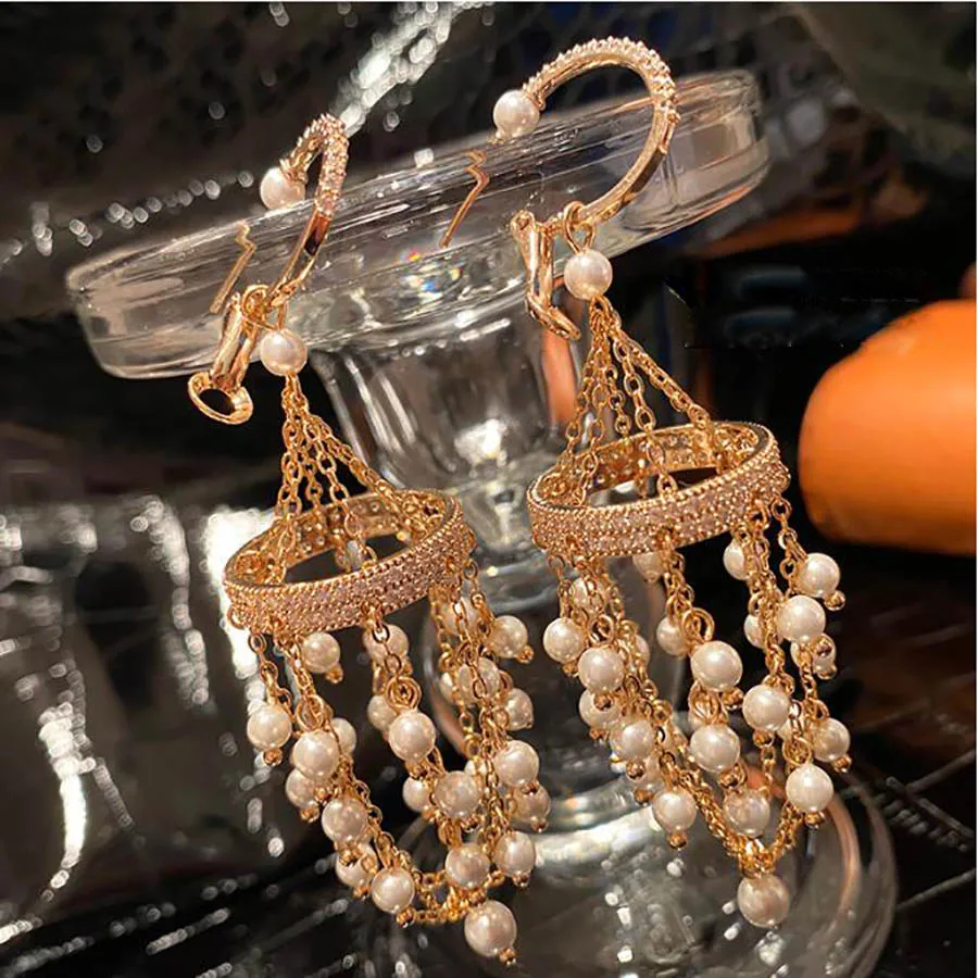 

Женские серьги-подвески с жемчугом, в стиле ретро