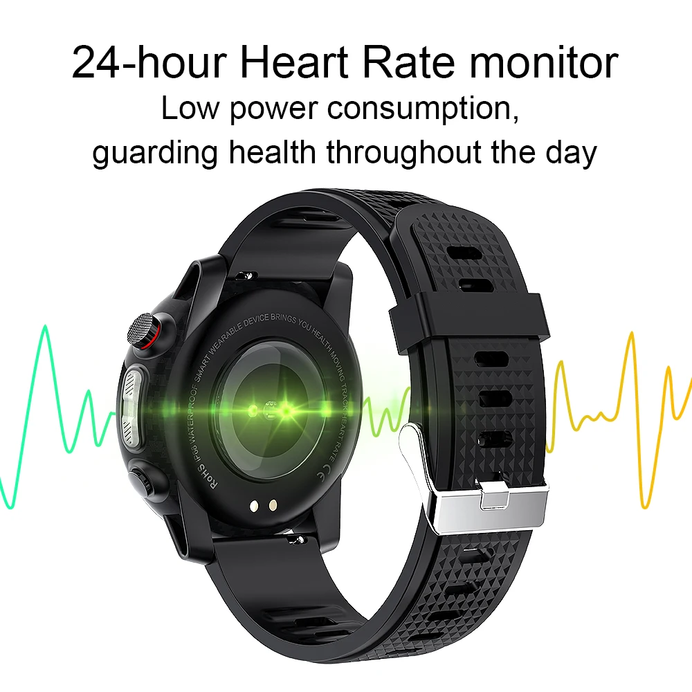 Best Men Smart watch Sport IP68 Waterproof Sleep Monitor ECG PPG Blood Pressure Heart Rate Fitness Smartwatch L15 | Электроника