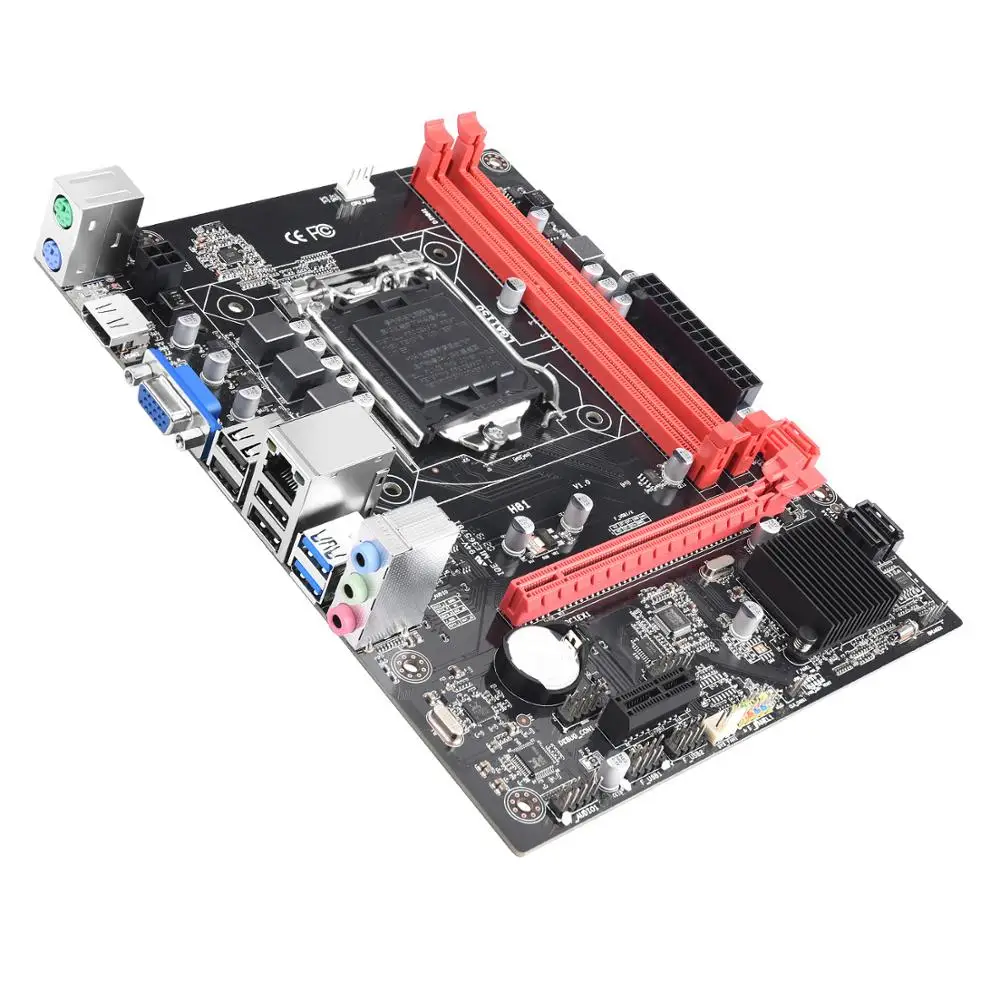 Материнская плата H81 материнская Intel LGA 1150 с двухканальным DDR3 до 16 ГБ поддерживает